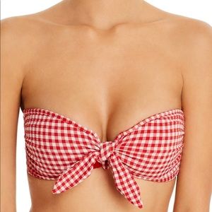 Onia Red Gingham Bikini Set